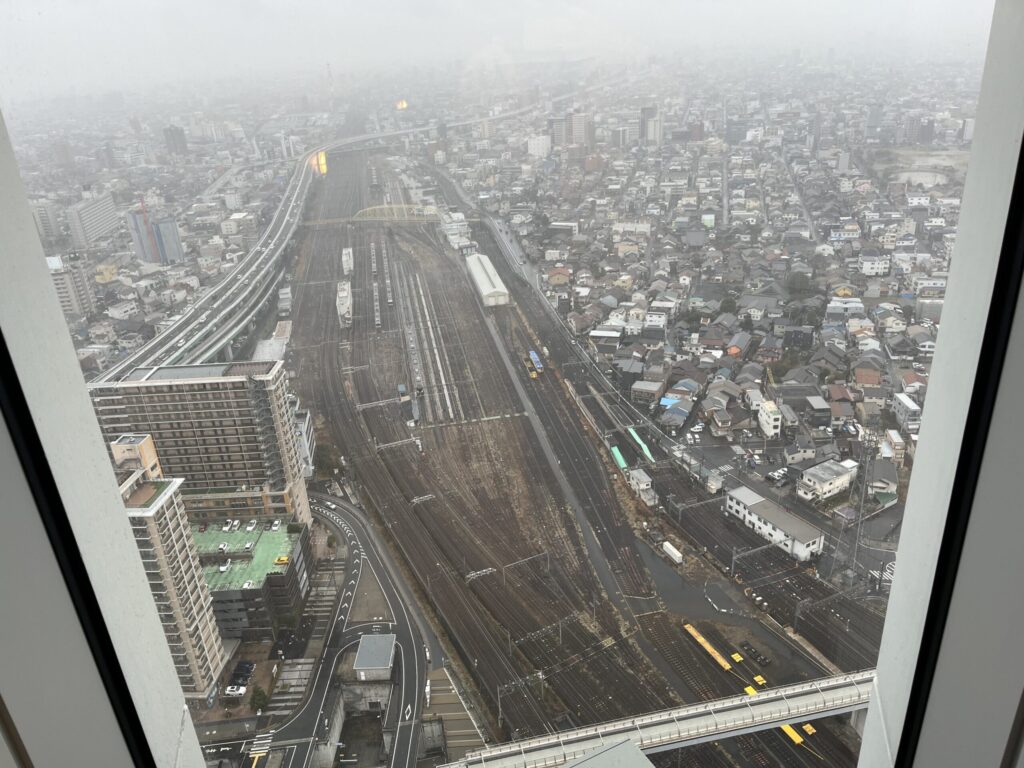名古屋プリンスホテルのトレインビュー