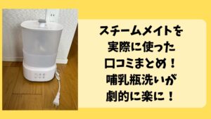 スチームメイトを実際に使った口コミまとめ！哺乳瓶洗いが劇的に楽に！