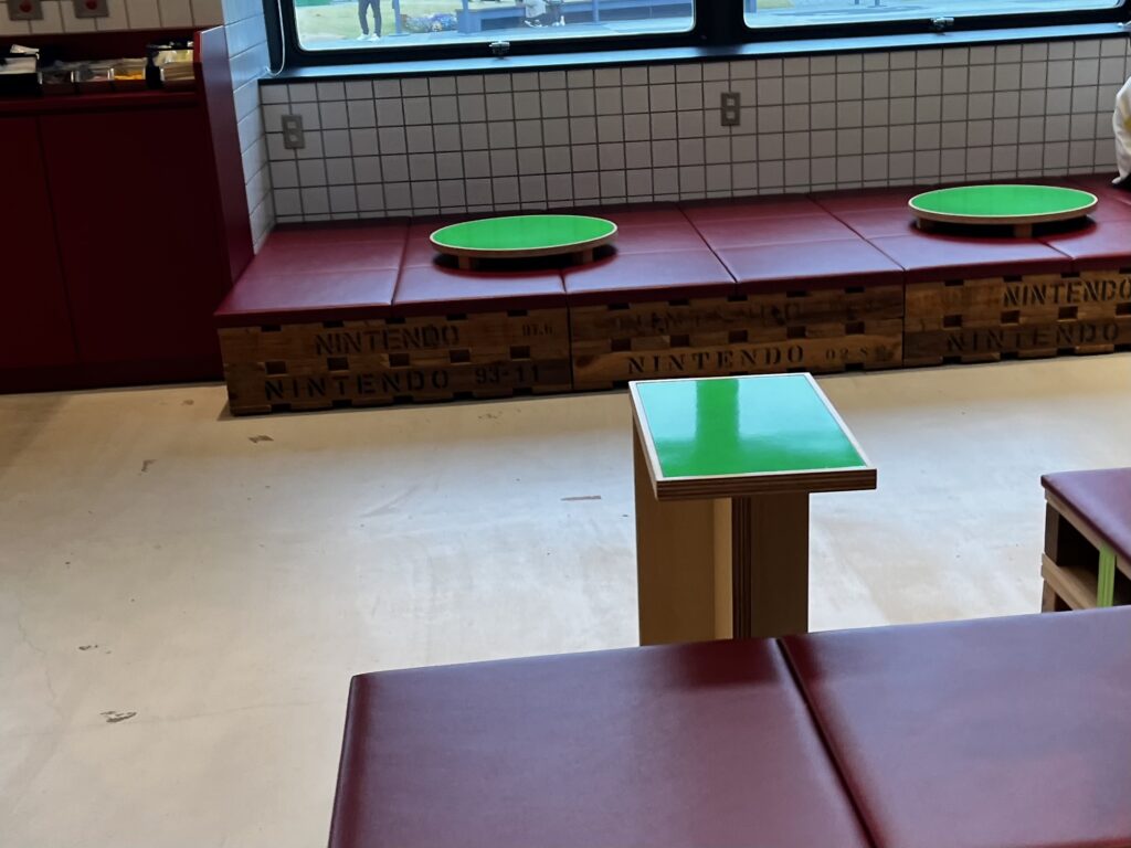 ニンテンドーミュージアムの座席